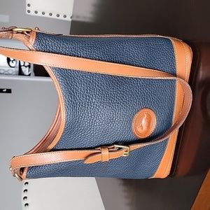 Vintage Dooney and Bourke blue hobo shoulder bag